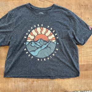 League Woman’s Charcoal Graphic Harper’ Ferry T-Shirt